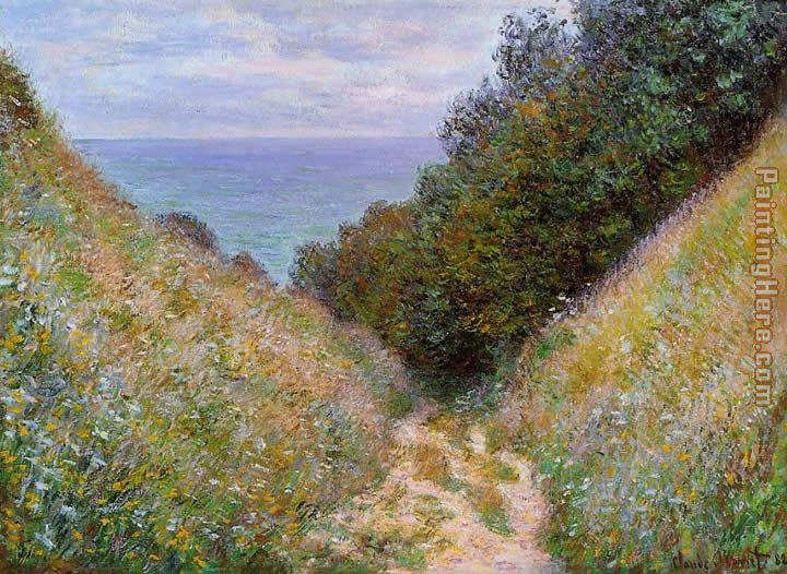 The Path at La Cavee Pourville painting - Claude Monet The Path at La Cavee Pourville art painting